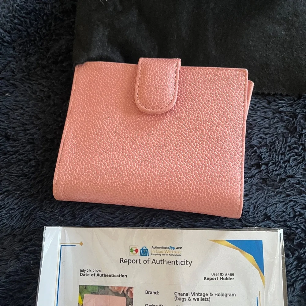 Chanel Light Pink Compact Wallet - Picture 3 of 8